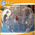 Hot sale half color tpu bubble soccer bubble ball/inflatable belly bumper ball for sale